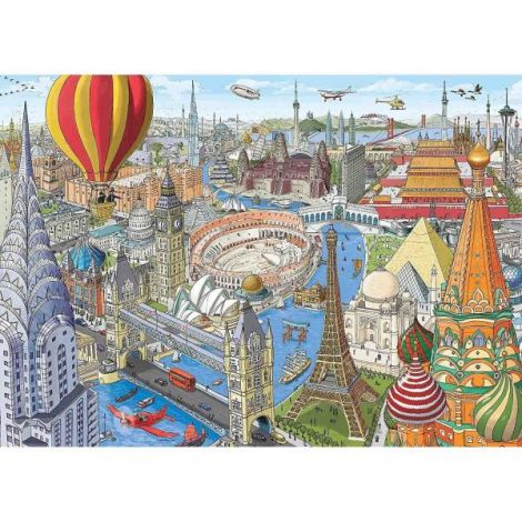 Puzzle Ocolul Pamantului In 80 De Zile, 1000 Piese - imagine 7
